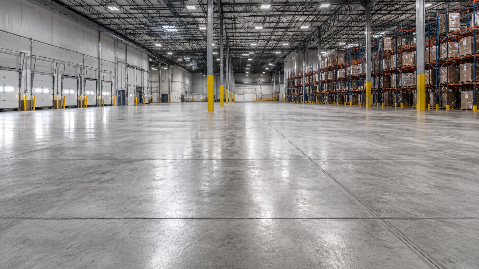 Warehouse concrete floor installation for a Kansas City industrial facility